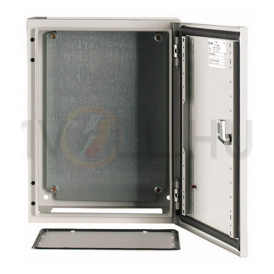 Szekrény fali sorolható acél szerelőlappal 400mm 300mmx 200mmx IP66 szürke CS-43/200 EATON - 111682
