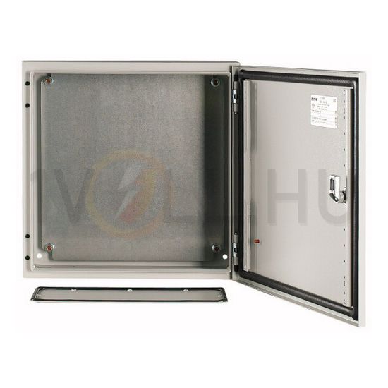 Szekrény fali sorolható acél szerelőlappal 500mm 400mmx 150mmx IP66 szürke CS-54/150 EATON - 111688