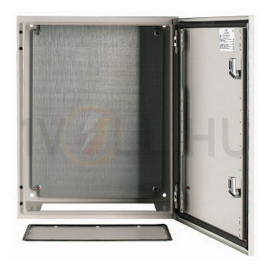Szekrény fali sorolható acél szerelőlappal 500mm 400mmx 250mmx IP66 szürke CS-54/250 EATON - 111690