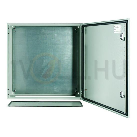 Szekrény fali sorolható acél szerelőlappal 600mm 600mmx 200mmx IP66 szürke CS-66/200 EATON - 111698