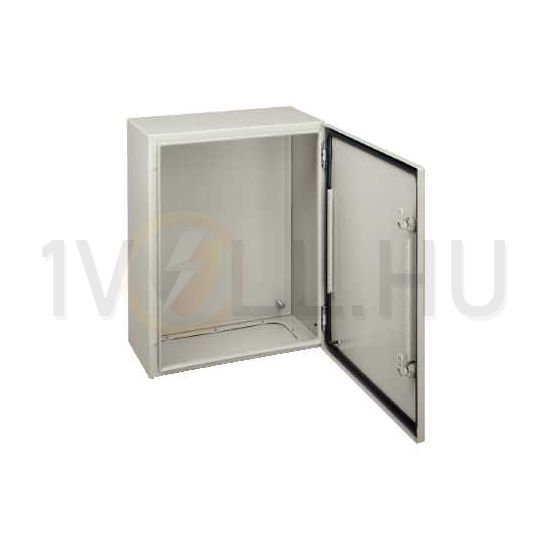 Szekrény fali teli ajtós acél 600mm 500mmx 200mmx IP66 szürke Spacial CRN Schneider - NSYCRN65200