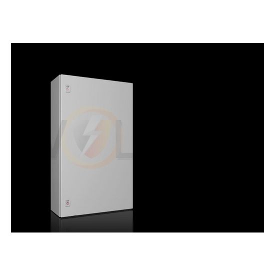 Szekrény fali teli ajtós acél szerelőlappal 1000mm x 600mm x 250mm IP66 AX 1090.000 Rittal - 1090000