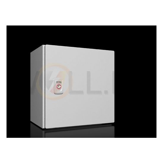 Szekrény fali teli ajtós acél szerelőlappal 300mm x 300mm x 210mm IP66 AX 1033.000 Rittal - 1033000