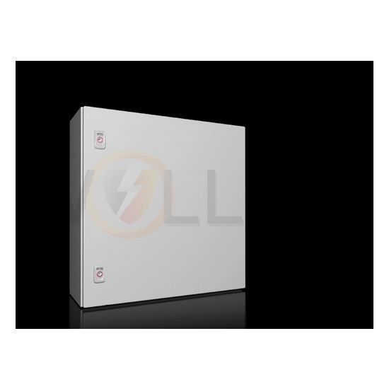 Szekrény fali teli ajtós acél szerelőlappal 600mm x 600mm x 210mm IP66 AX 1060.000 Rittal - 1060000