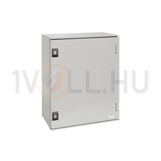 Szekrény fali teli ajtós műanyag 1056mm 852mmx 350mmx IP66 szürke Thalassa PLM Schneider - NSYPLM108G