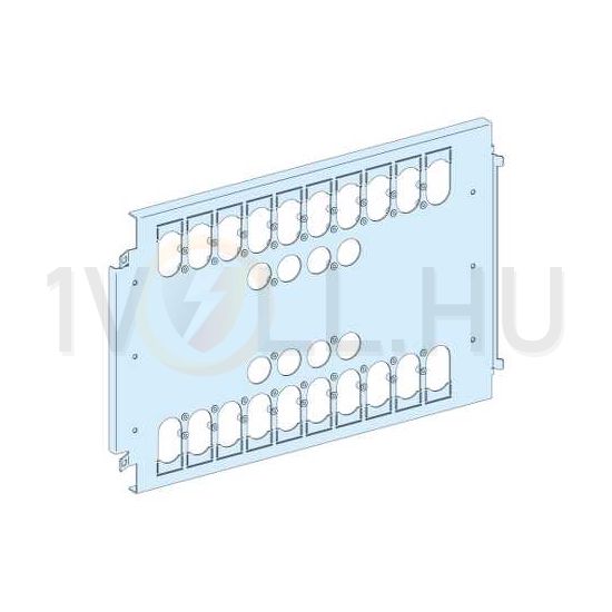 Szerelőlemez függőleges 3/4P IN-NS630 vagy 2x3/4P NS630-hoz acél 372mm-ma Prisma P Schneider - LVS03461