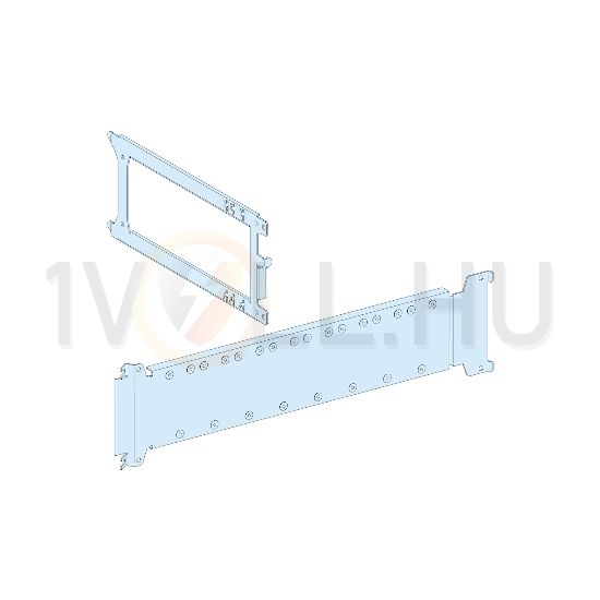 Szerelőlemez függőleges fix 4x3P ISFT160-hoz 550mmx 150mmx fém fehér 9001-RAL Prisma P Schneider - LVS03556