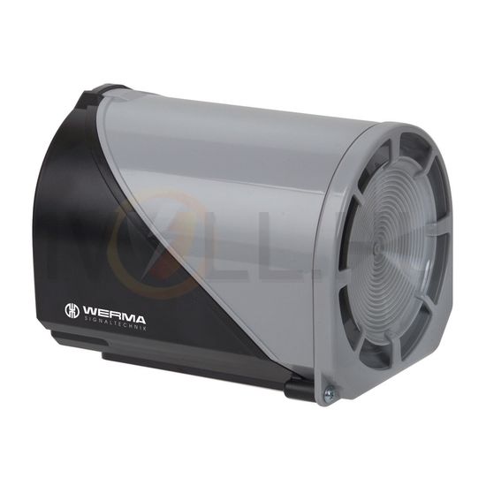 Sziréna 32-hangú 24V AC/DC 0.2A 114dB fekete-ház műanyag IP65 WERMA - 14400075