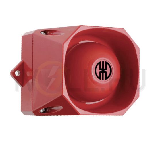 Sziréna 8-hangú 60V DC 0.015A 105dB piros-ház műanyag IP66 WERMA - 13900055