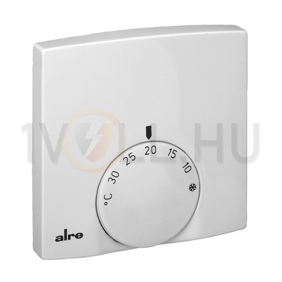 Szobatermosztát analóg komplett 5-30°C 1v 2A 230V falonkívüli fehér RTBSB-201.010 ALRE - MA300200