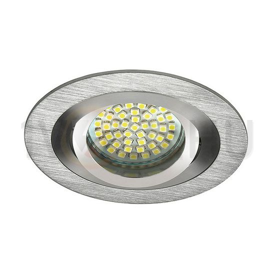 Szpot lámpatest álmennyezetbe MR16 1x 50W 12V AC/DC GX5.3 alumínium-ház SEIDY CT-DTO50-AL KANLUX - 18280