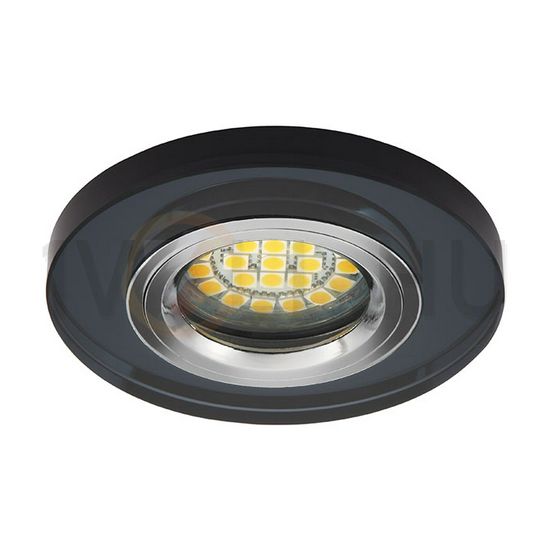 Szpot lámpatest álmennyezetbe MR16 1x 50W 12V AC/DC GX5.3 fekete-ház üveg MORTA CT-DSO50-B KANLUX - 19440