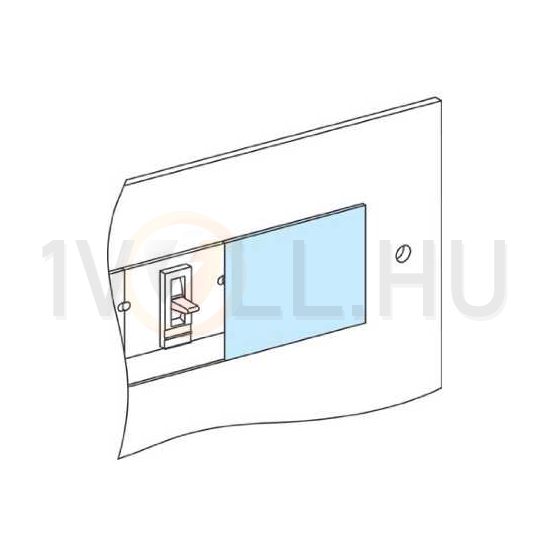 Takarólemez függőleges NS-INS250-hez 147mmx 85mmx műanyag fehér 9001-RAL Prisma G/P Schneider - LVS03249