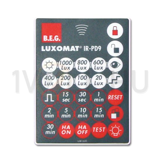 Távirányító PD9-M-1C érzékelőhöz infravörös (IR) fekete IR-PD9 B.E.G. - 92201