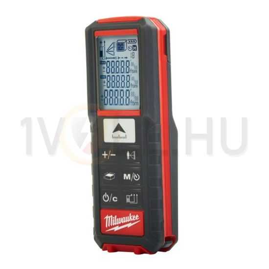 Lézeres távolságmérő LCD 2xAAA-elemes 50m-sugárhossz Class 2 NiMH fekete IP54 LDM50 Milwaukee - 4933447700
