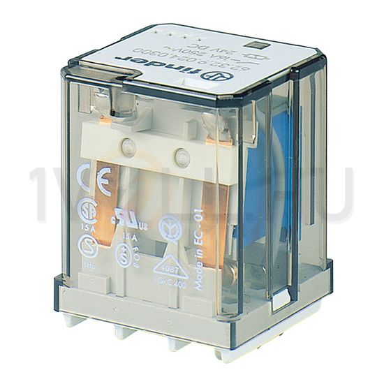 Teljesítményrelé 16A 2-v dugaszolós 24VAC monostabil IP20 62.32.8.024.0040 FINDER - 623280240040