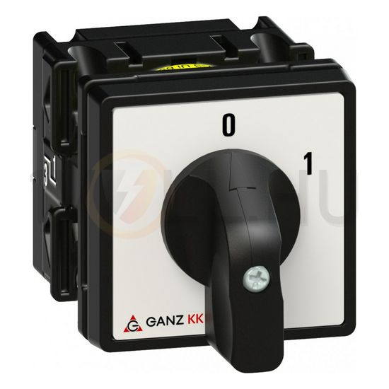 Terhelés 0-1 be-ki kapcsoló 2P 20A ráépíthető KK0-20-6001 Ganz KK - 1AC6001AA00M10