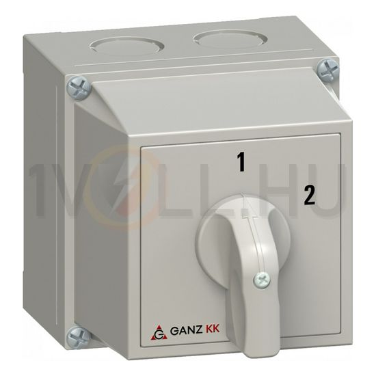 Terhelés 1-2 átkapcsoló 3P 20A tokozott KKM0-20-6004 Ganz KK - 3AC6004XB00S40