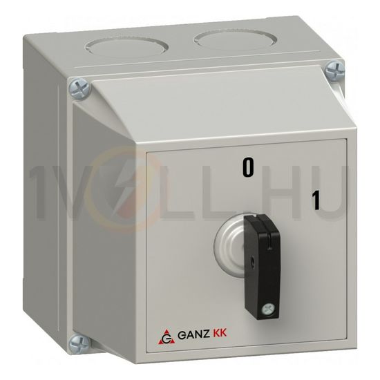 Terhelés be-ki kapcsoló 3P 20A tokozott KKMZ0-20-6002 Ganz KK - 4ZC6002XZ00S20