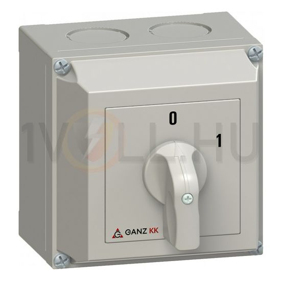 Terhelés be-ki kapcsoló 4P 32A tokozott KKM1-32-6042 Ganz KK - 4AF6042XB00S20