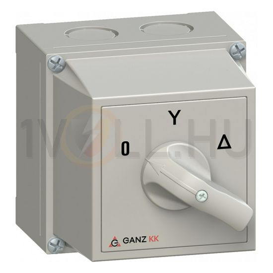 Terhelés csillag-delta kapcsoló 3P 20A tokozott KKM0-20-6009 Ganz KK - 3AC6009XB00S40