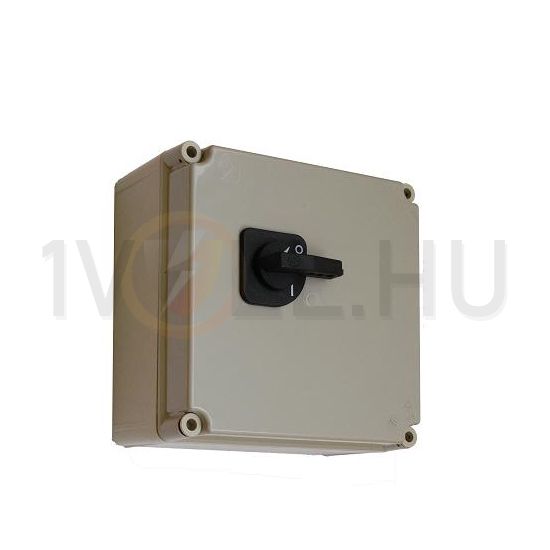 Terheléskapcsoló szekrény 3+N+PE kapcsokkal 5P 160A 1-kapcsolóval PVT 3030 T 160A Csatári Plast - CSP33100034