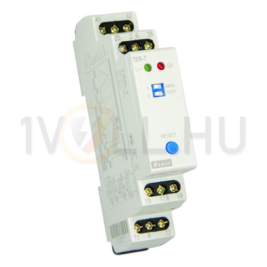 Termisztoros motorvédő relé 1-mérőkör 2v 24-240VAC-vezérlés 24-240VDC AC/DC TER-7 Elko EP - 3716