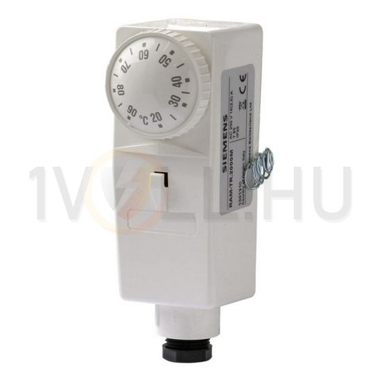 Termosztát csőre ikerfémes 20-90°C 16A/AC-1/400V 24-230V50Hz 1v rászerelhető IP20 RAM-TR SIEMENS - RAM-TR.2000M