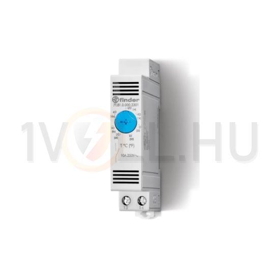 Termosztát sorolható fűtés 0-60°C 10A 250V nyitó 7T.81.0.000.2403 FINDER - 7T8100002403