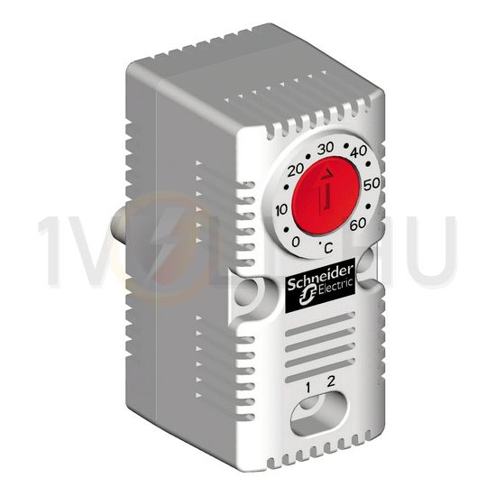 Termosztát sorolható fűtés 0-60°C 10A 250V nyitó ClimaSys CC Schneider - NSYCCOTHC