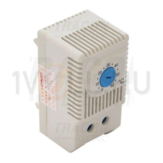 Termosztát sorolható szellőzés 0-60°C 10A 250V záró TRACON - THMS-10