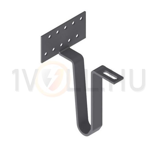 Tetőkampó napelemhez hódfarkú cserépre 45mm kiemelés nemesacél TopFix 200 Vario S+ IBC SOLAR - 6700100030