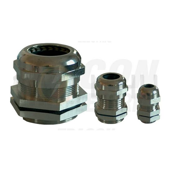 Tömszelence PG 11 ellenanyával 6-9,5mm-kábelátmérőhöz fém TRACON - PGF-11