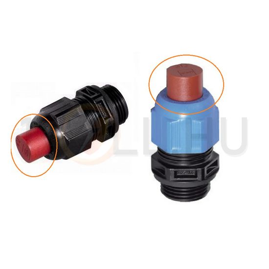 Tömszelence záródugó d=8mm M 16 műanyag piros STAHL - 240048