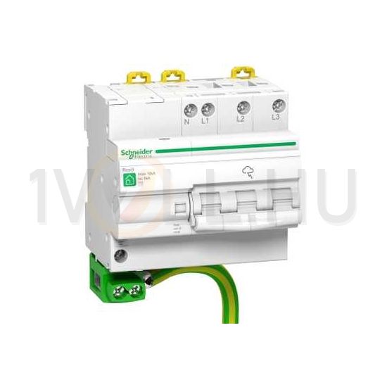 Túlfeszültség-levezető 3P+N T2 TN-S TT 230V/AC 10kA 5M Resi9 L Quick PF Schneider - R9L16710