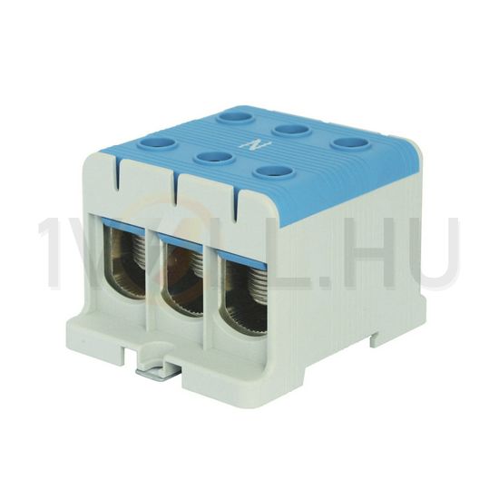 Univerzális sorkapocs N kék 2,5-50mm2Cu 6-50mm2Alu 1P csavaros 6csatl./>25 mm2 UK 50/3 N Pollmann - 2090305