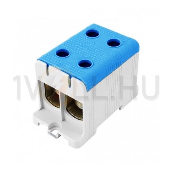 Univerzális sorkapocs N kék 35-150mm2Cu/Alu 1P csavaros 4csatl./>25 mm2 UK 150/2 N Pollmann - 2090211