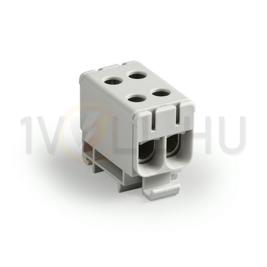 Univerzális sorkapocs szürke 2,5-50mm2Cu 6-50mm2Alu 2P csavaros 4csatl./>25 mm2 KE66 Ensto