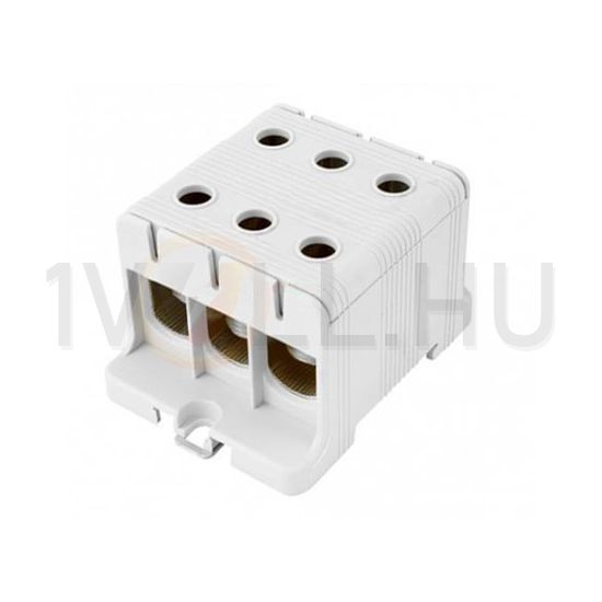 Univerzális sorkapocs szürke 35-240mm2Cu/Alu 1P csavaros 6csatl./>25 mm2 UK 240/3 A Pollmann - 2090313