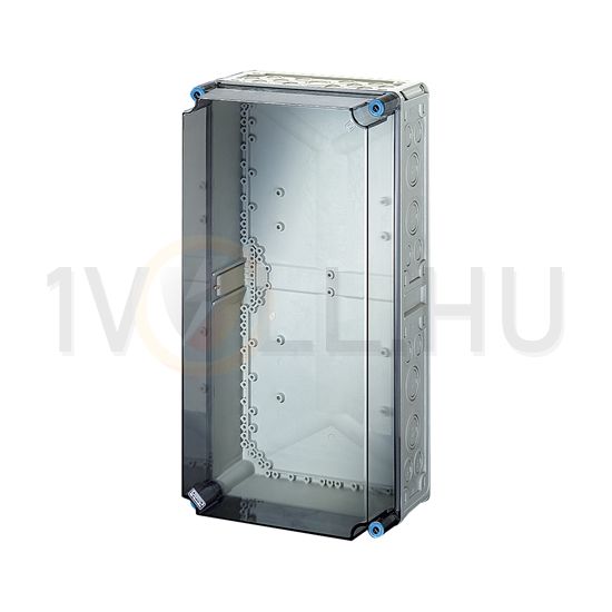 Üres elosztószekrény magasított falonkívüli műanyag átlátszó fedél 300mm x 600mm x Mi 0410 Hensel - 2000290