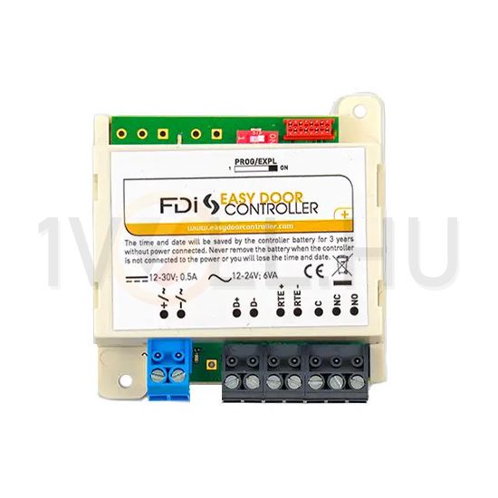 Beléptető vezérlő 1ajtó 2vez. 12/24VUC Mifare Plus/Classic fehér kezeletlen IP20 Easy Door URMET - GB-140-089