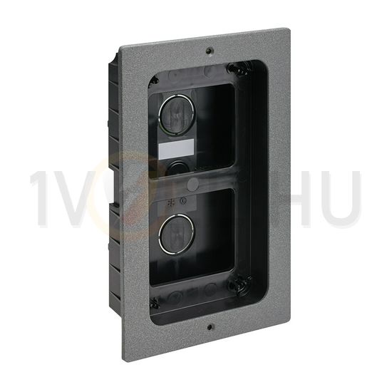 Kaputábla süllyesztődoboz 1723/11 és 1723/12 szettekhez süllyesztett műanyag fekete Mikra2 URMET - 1723/50