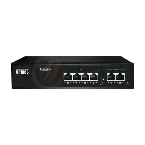 Hálózati switch 1,2GBits 4PoE + 2UpLink port EDGE URMET - 3000/401
