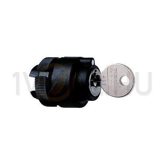 Választó fej darukapcsolóhoz műanyag d22 kulcsos 2-állású fekete kerek Harmony XAC Schneider - ZA2BG4