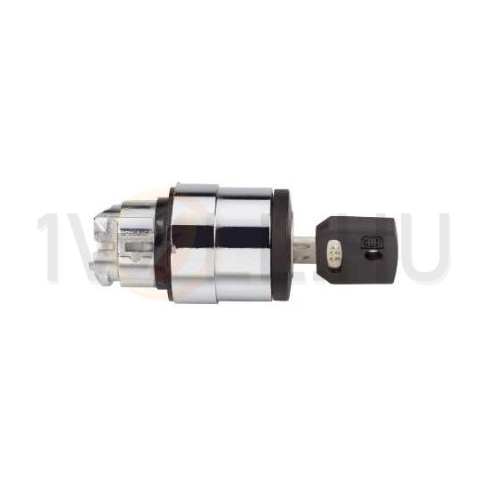 Választókapcsoló fej fém d22 Ronis455 kulcsos 2-állású reteszelt kerek Harmony XB4 Schneider - ZB4BG4