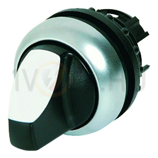 Választókapcsoló fej műanyag d22 működtetőkaros 2-állású reteszelt fekete kerek M22-WRK EATON - 216867