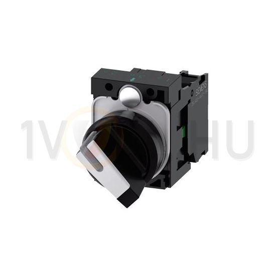 Választókapcsoló komplett műanyag d22 0-I 2-állású világító 1z működtetőkaros SIRIUS ACT SIEMENS - 3SU1100-2BF60-1BA0