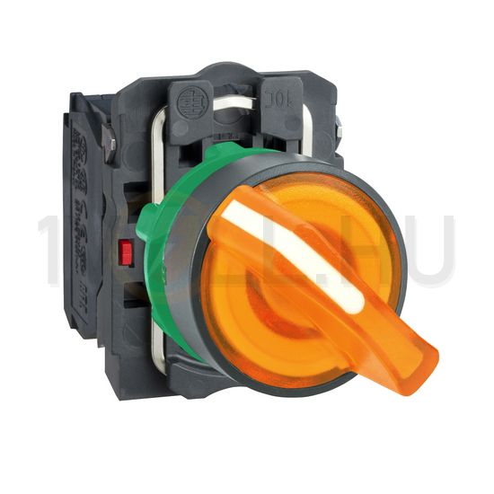 Választókapcsoló komplett műa. d22 2-állású világító 1-z 1-ny narancs 24V Harmony XB5 Schneider - XB5AK125B5