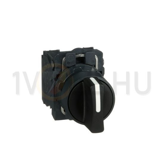 Választókapcsoló komplett műa. d22 3-állású 2-z rövid forgatókaros fekete Harmony XB5 Schneider - XB5AD33