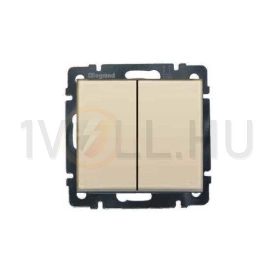 Valena 105 2x1P csillárkapcsoló betét közp. fedéllel elefántcsont süllyesztett IP31 2- LEGRAND - 774305